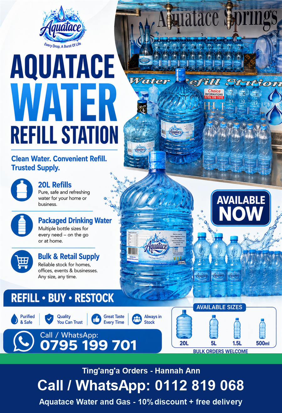Aquatace Water and Gas Ting'ang'a Hannah Ann contact