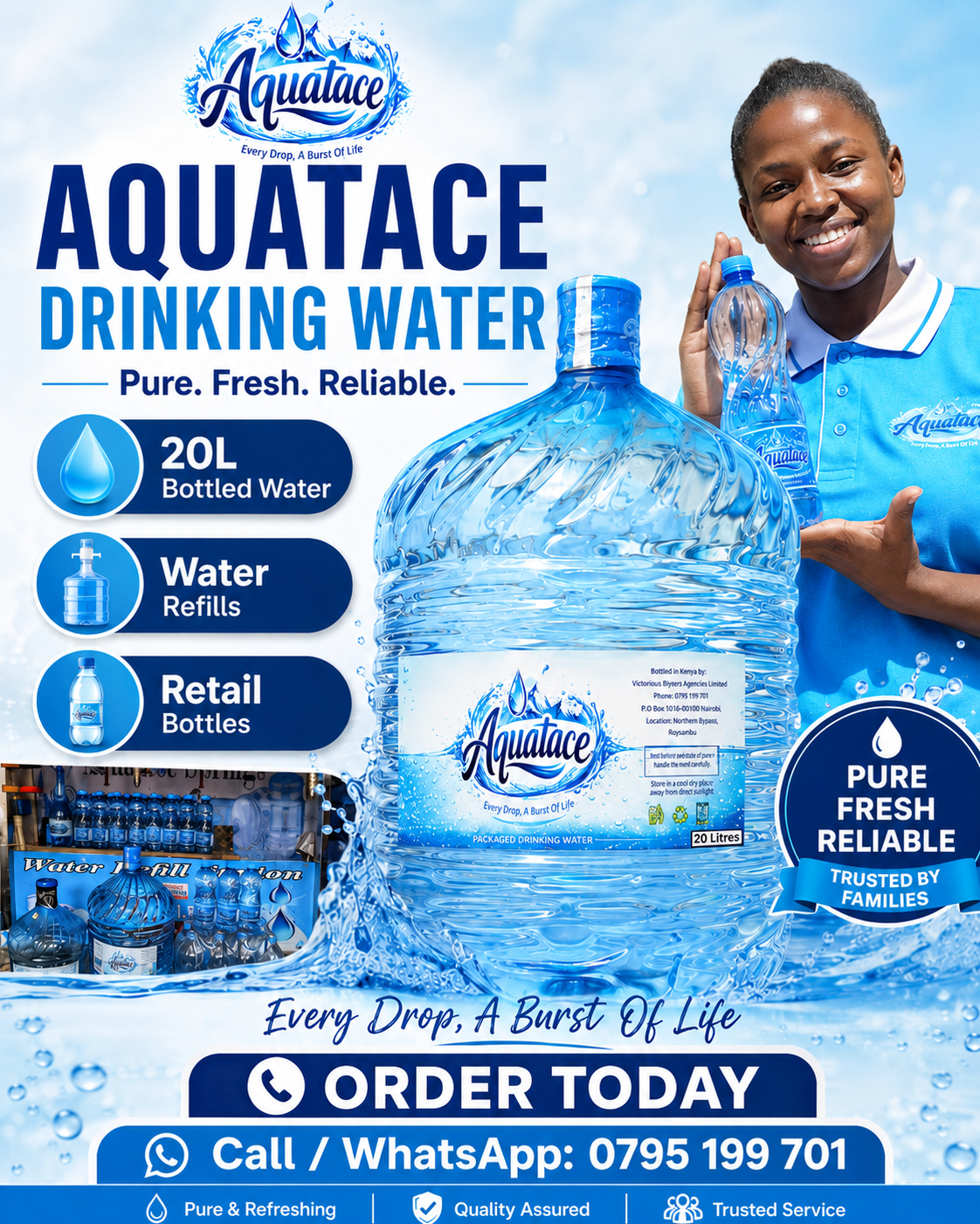 Aquatace Bottled Water