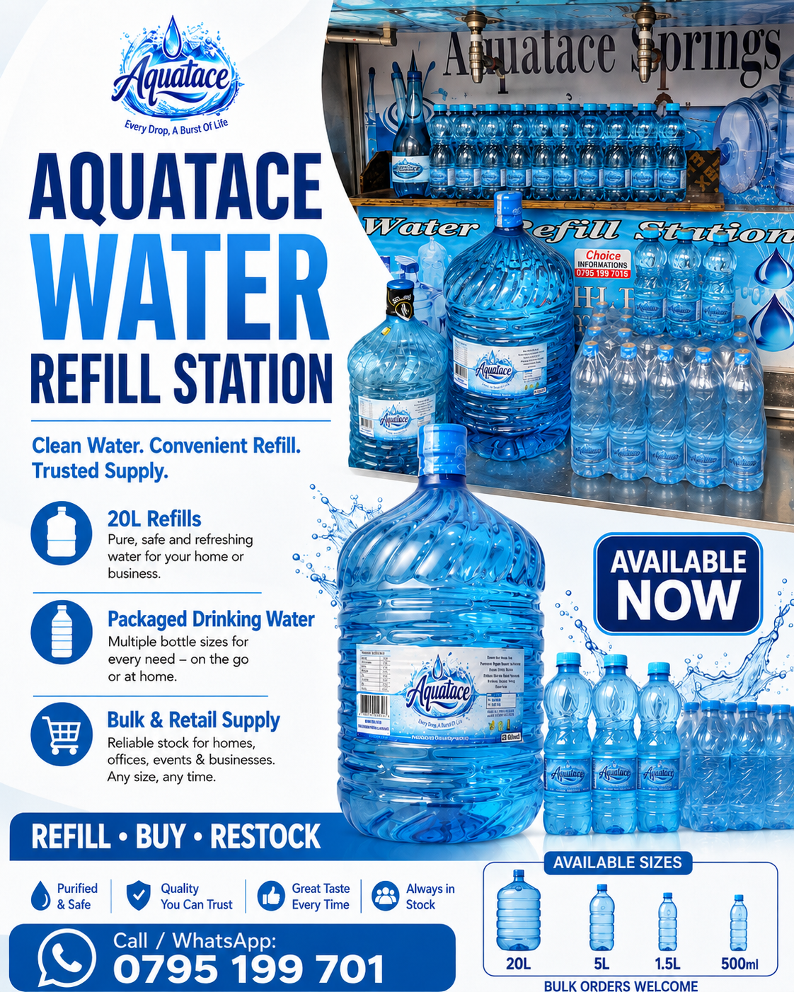 Aquatace Refill Station